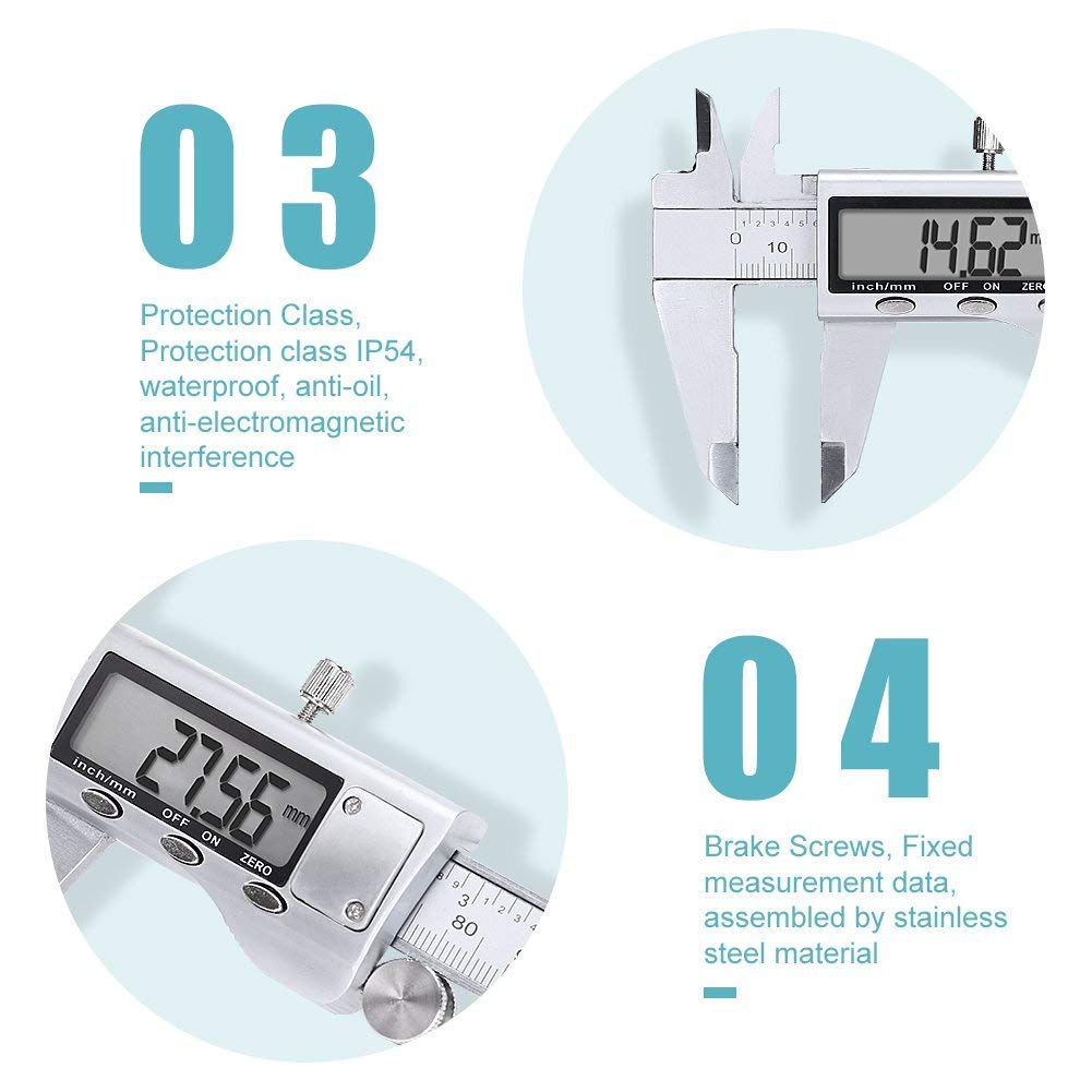 Metal Digital Caliper 150/200/ - Digital Caliper 150Mm Stainless Steel recension och pris